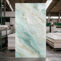 Vente flash - Panneau mural décoratif pour cuisine en PVC, texture marbre, imperméable, ignifuge, résistant aux UV