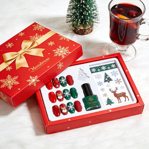 OEM ODM Faux ongles à presser longs, forme stiletto et cercueil, motif papillon rose, dégradé, couvrance totale, pour femmes et filles, 24 pièces - Product Image 3