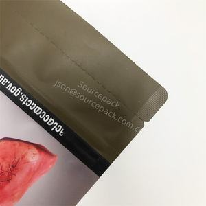 Kantong Tembakau Desain Terbaru yang Dapat Ditutup Kembali untuk Rokok Daun Tembakau 25g 30g 50g 100g dengan Ritsleting - Product Image 3