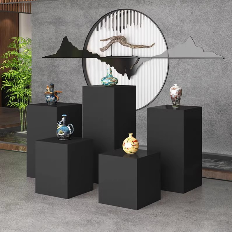 white levitating display stand