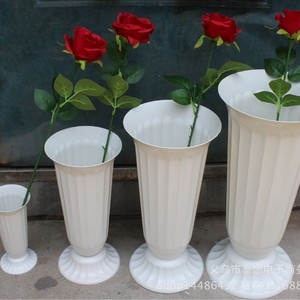 Tainen European Style Plastic <b>Vase</b> White Floor <b>Standing</b> Large Size Recycled Material - Product Image 1