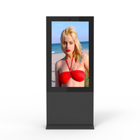 Écran tactile LCD publicitaire extérieur étanche IP65 de 55 pouces à haute luminosité 3000 nits, totem kiosque pour magasin de détail, vente chaude