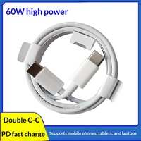 Kabel Data Kompatibel 15-17 Tipe-C Kabel Pengisian Daya PD Pengisian Cepat Termoplastik Elastomer Model 011 untuk Ponsel Laptop Tablet