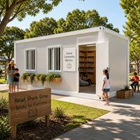 Maison conteneur pliable et peu encombrante pour bureau de projet, école, salle de classe, magasin de détail, maison préfabriquée modulaire et étanche