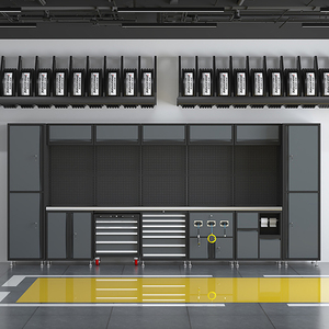 Armoires de rangement métalliques pour outils à prix avantageux, armoire à outils de garage, chariot à outils d'atelier de 42 pouces - Product Image 1