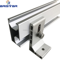 Pagar Panel surya, kualitas tinggi, braket dudukan, 10KW, rel atap logam, rel aluminium surya Mini untuk sistem pemasangan atap tenaga surya