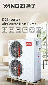Yangzi 9KW 16KW chauffage central refroidissement pompe à eau chaude 35db R290 DC changer recteur tout-en-un air source pompe - Product Image 2