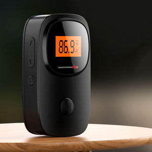 Compact Auto Factory Black Mini Portable FM Radio LCD Digital Display Rechargeable Pocket Elderly Outdoor Radio <b>USB</b> Charging - Product Image 3