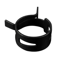 20 pièces/lot noir 65MN acier au manganèse ressort de pincement collier de serrage 5mm-27mm boucle élastique en acier cerceau de tuyau d'eau