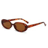 Lunettes de soleil ovales tendance Y2K avec logo personnalisé, faible MOQ, vente en gros, petites lunettes de soleil classiques pour boutiques