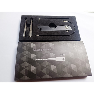 Bộ dụng cụ mở khóa Jacknife phiên bản mới 24 món, màu đen, dụng cụ mở khóa gấp, khóa móc, dao gấp, dụng cụ thợ khóa bỏ túi - Product Image 1