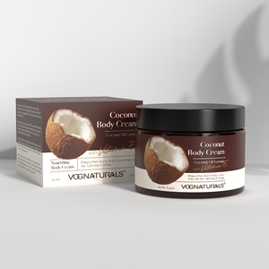 Crema corporal de aceite de coco de etiqueta privada, mantequilla corporal batida para busto y cuerpo, ayuda a tensar y reafirmar la piel - Product Image 1
