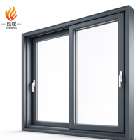 Fenêtre coulissante en PVC sur mesure, fabrication directe d'usine, double vitrage trempé, ventilation pour balcon, utilisation intérieure et extérieure