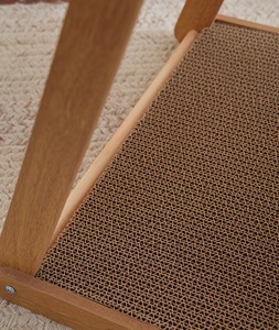 Çevre Dostu Yer Tasarruflu Kedi Ağacı, Değiştirilebilir Kedi Tırmalama Tahtası, Yoğunluklu Levha, Sevimli Karikatür Kedi Dekoru - Product Image 6