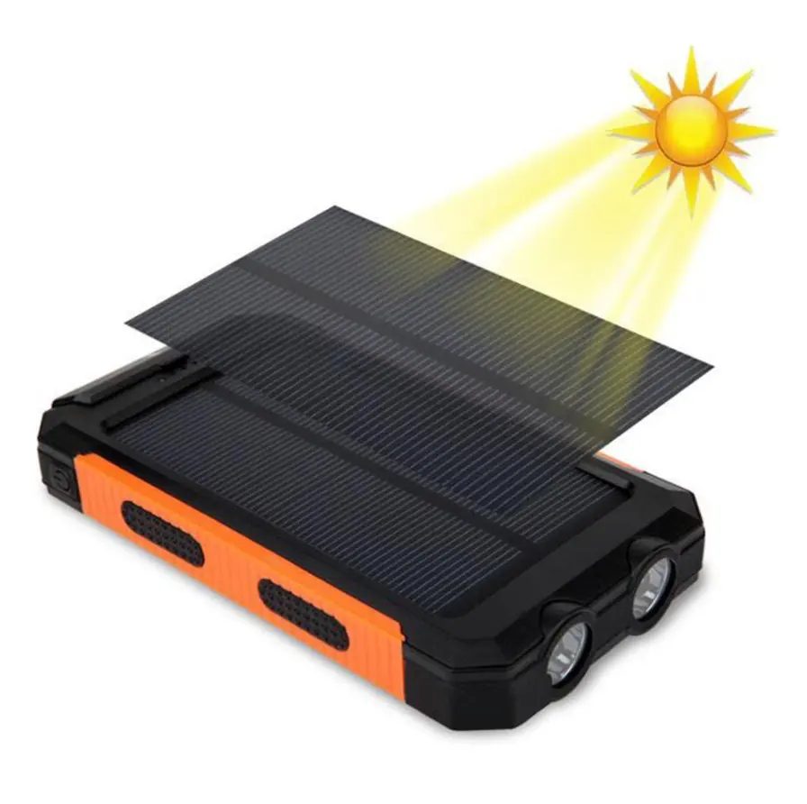 Solarstrombank Bestseller Usb Power Bank 4000 mah/5000 mah/10000 mah wasserdichtes Batterieladegerät tragbare Powerbanks Solarpanel