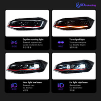 Feux de voiture pour Polo Phare Projecteur Lentille 2018 Vento Virtus Dynamic Signal Head Lamp LED Headlights Drl Automotive Accessory