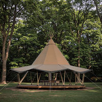 6,5 M tipo indio sombrero de paja tienda de campaña de lujo Safari al aire libre sombrero de paja tienda de campaña para fiesta evento Tipi tienda