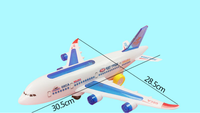 W248-19 Avion modèle électrique universel pour enfants de 29 cm avec affichage de lumières 3D colorées
