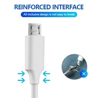 Venta al por mayor micro 3,0 cable USB para Samsung Galaxy S3 S4 S6 S7 Edge A3 A5 2016 J3 J5 J7 A6 A7 2018