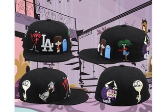 Nouvelles casquettes ajustées originales d'anime, brodées, style Hip Hop, avec motifs Flèche de Cupidon, Ange, Lapin bébé, dessin animé, à visière plate et fermées - Product Image 4