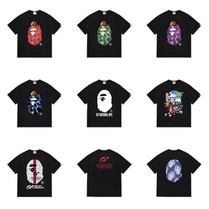 T-shirt graphique streetwear pour hommes et femmes, coupe ample, respirant, manches courtes, haut décontracté, imprimé style japonais, coton - Product Image 5