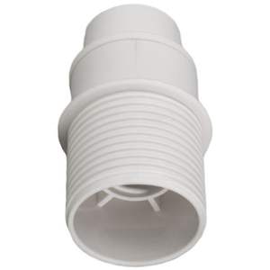 Portalampada E14 bianco con tope, materiale resistente, design moderno, ideale per l'illuminazione in case e uffici. - Product Image 1