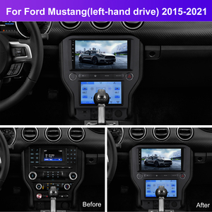 Podofo วิทยุติดรถยนต์แอนดรอยด์9 ''autoradio สำหรับ <span class=keywords><strong>Ford</strong></span> <span class=keywords><strong>Mustang</strong></span> 2015-2021 CarPlay Android Auto BT GPS ระบบสเตอริโอในรถยนต์ - Product Image 3