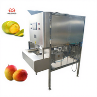 Volautomatische Mango Dunschiller Chunker Mango Huid Peal Verwijderaar Machine Commerciële Mango Dunschiller Snijmachine