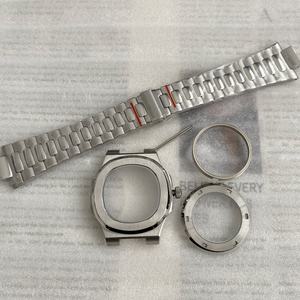 Caja y correa de acero inoxidable de 41 mm con cristal de zafiro 5711Mod, con esfera y manual, aptos para el movimiento NH35/NH38 - Product Image 5