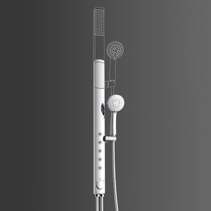 Steel Rainfall <b>Shower</b> Set Adjustable Handheld <b>Shower</b> Head Square Aerator Bathroom Faucet <b>Accessory</b> - Product Image 2