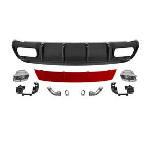 Prix d'usine, diffuseur W176, mise à niveau, kit carrosserie de style A45 <span class=keywords><strong>AMG</strong></span> pour Mercedes Benz Classe A W176, diffuseur avec tuyau d'échappement 13-15 - Product Image 5