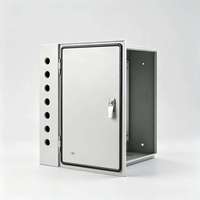Boîtier de distribution IP54 en acier inoxydable, coffret électrique mural avec revêtement en poudre pour réseau électrique industriel
