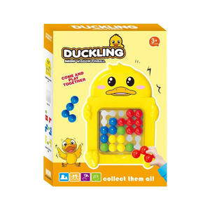 Creative drôle sagesse flipper jeux <span class=keywords><strong>d</strong></span>'association dessin animé petit canard jaune bricolage perles magiques puzzle jeux de société pour les enfants - Product Image 2