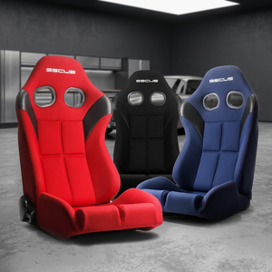 Siège sport en tissu de luxe personnalisé OEM SSCUS OWL-FABRIC avec support inclinable et sensation de course, tissu respirant et durable - Product Image 1