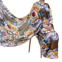 Ensemble Femme Modèle Nouvelle Arrivée de Haute Qualité, Thobe, Toub Soudanais et Somalien, Imprimé Numérique, Style Afrique et Moyen-Orient, Robe Islamique