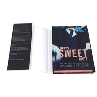 Pencetakan Buku Novel Romantis Sampul Keras Kustom dengan Tepi Berlapis, Cetak Offset, dan Sampul Pelindung dengan Cetak Foil, Seri Buku Jilid Keras