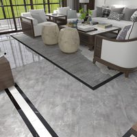 Carreaux de sol en porcelaine 800x800 effet marbre, couleur unie, antidérapants, finition émaillée, style minimaliste moderne pour salon