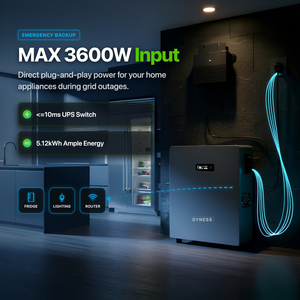 Batería ESS para Balcón de 5.12kWh Dyness Aquavolt 8000 Ciclos con Almacenamiento Inteligente IA y Entrada de CA de 2.5kW Enchufable - Product Image 5
