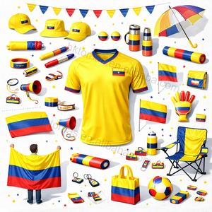 Ensemble de Marchandises Personnalisées pour Supporters de Football avec Maillot, Drapeau, Écharpe et Casquette pour Cadeaux de Match et Promotions Stadiques - Product Image 3