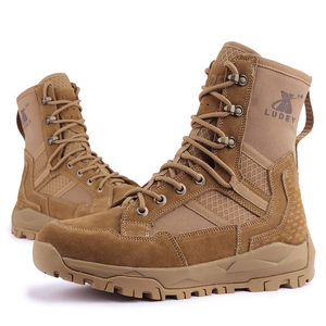 รองเท้าบูทผู้ชาย DF30 Stock LUDEY รุ่น Tactical ไม่มีซิปด้านข้าง สีน้ำตาล พลาสติก ไม่บรรจุภัณฑ์  ทุกฤดู หลายขนาด - Product Image 6