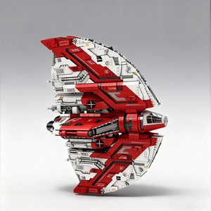 Bộ đồ chơi lắp ráp mô hình tàu chiến vũ trụ Reobrix 99006 Interstellar STAR Space T6 SHUTTL <span class=keywords><strong>3D</strong></span> - Product Image 1