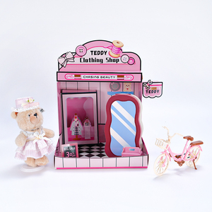 Set de Juego de Disfraces de Ositos de Peluche para Niñas, Tienda de Ropa para Casa de Muñecas, Colección Corazón de Niña, Adorno, Caja de Regalo - Product Image 4