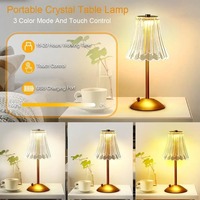 Trois couleurs lumière réglable lumière LED tête de lit rétro nordique créatif veilleuse sans fil Portable USB Rechargeable lampe de bureau