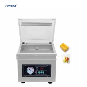 Nourriture pour poissons Machine de Emballage Sous Vide Industrielle/chambre Unique alimentaire viande grains table scelleuse sous vide/machine de scelleur de vide