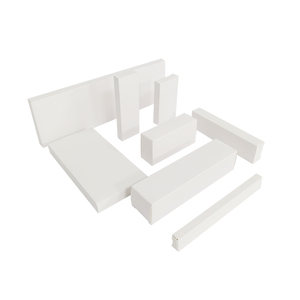 Bán buôn Đồng bằng màu trắng Đồng bằng hộp giấy vuông tùy chỉnh in ấn ngà hộp Hội Đồng Quản Trị - Product Image 4