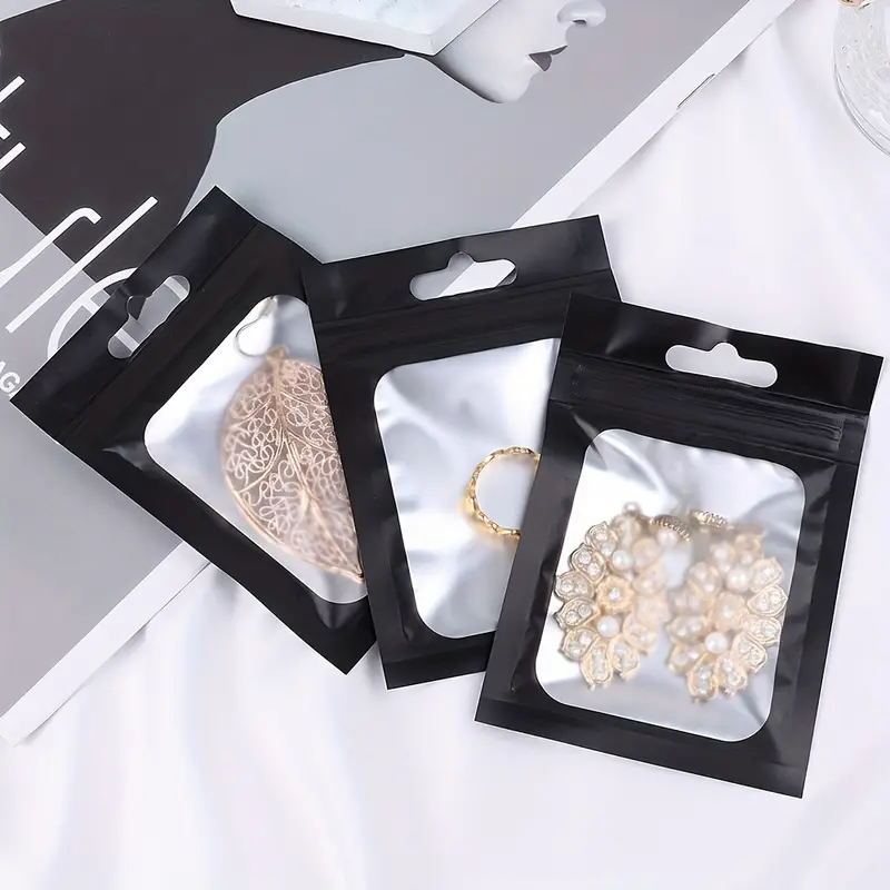 Black Zip Lock Packaging Bag aluminum
