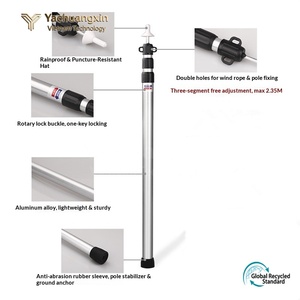 Outdoor Portable Telescopic Aluminum Alloy <b>Canopy</b> Pole Adjustable <b>Tent</b> Hall Support with Three <b>Canopy</b> Pole - Product Image 2
