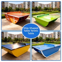 Tables de Tennis de Table Pliables pour l'Extérieur, Conformes aux Normes Nationales, Design Arqué Multi-Spécifications, Vente en Gros pour Fabricants