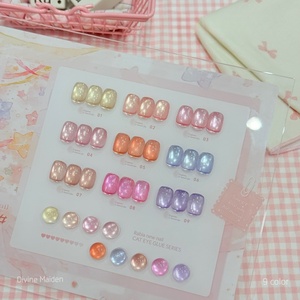 Kit de vernis gel UV magnétique Rabia 9 couleurs effet œil de chat, non toxique, longue tenue, pour salon et usage domestique (OEM/ODM) - Product Image 5