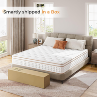 Matelas hybride à ressorts et mousse à mémoire de forme compressée COSTFULL, luxe moderne, hôtel, soulagement de la pression, mouvement, meubles de maison